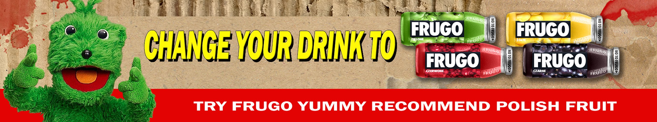 Zmień swoje picie na FRUGO